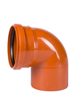 Codo macho-hembra 87,5° PVC con junta elástica Ostendorf/Crearplast-Sistema KG, DN/OD 250 mm